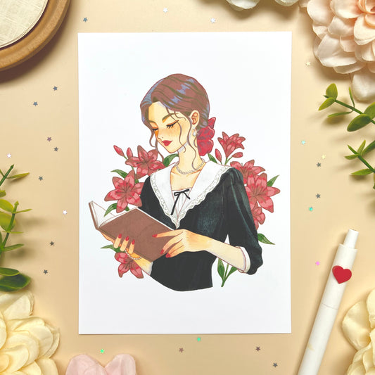 Literary Grace Art Print