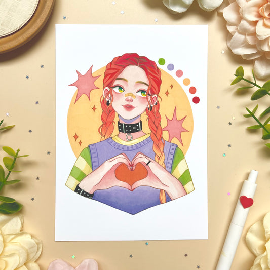 Radiant Rebel Art Print