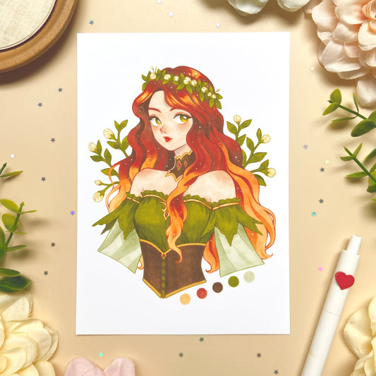 Earthly Muse Art Print