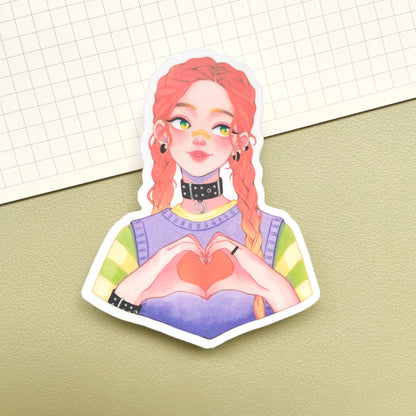 Radiant Rebel Vinyl Sticker