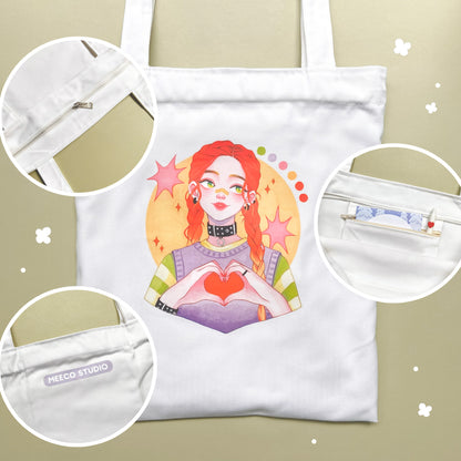 Radiant Rebel Tote Bag
