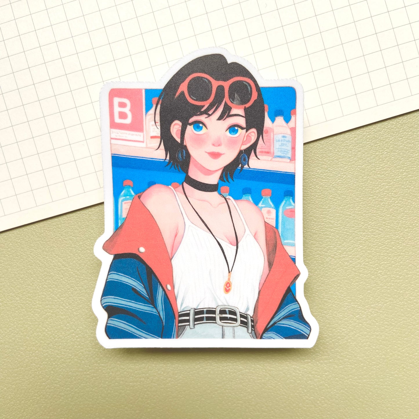 Summer Grocery Vinyl Sticker