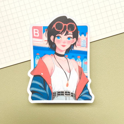 Summer Grocery Vinyl Sticker