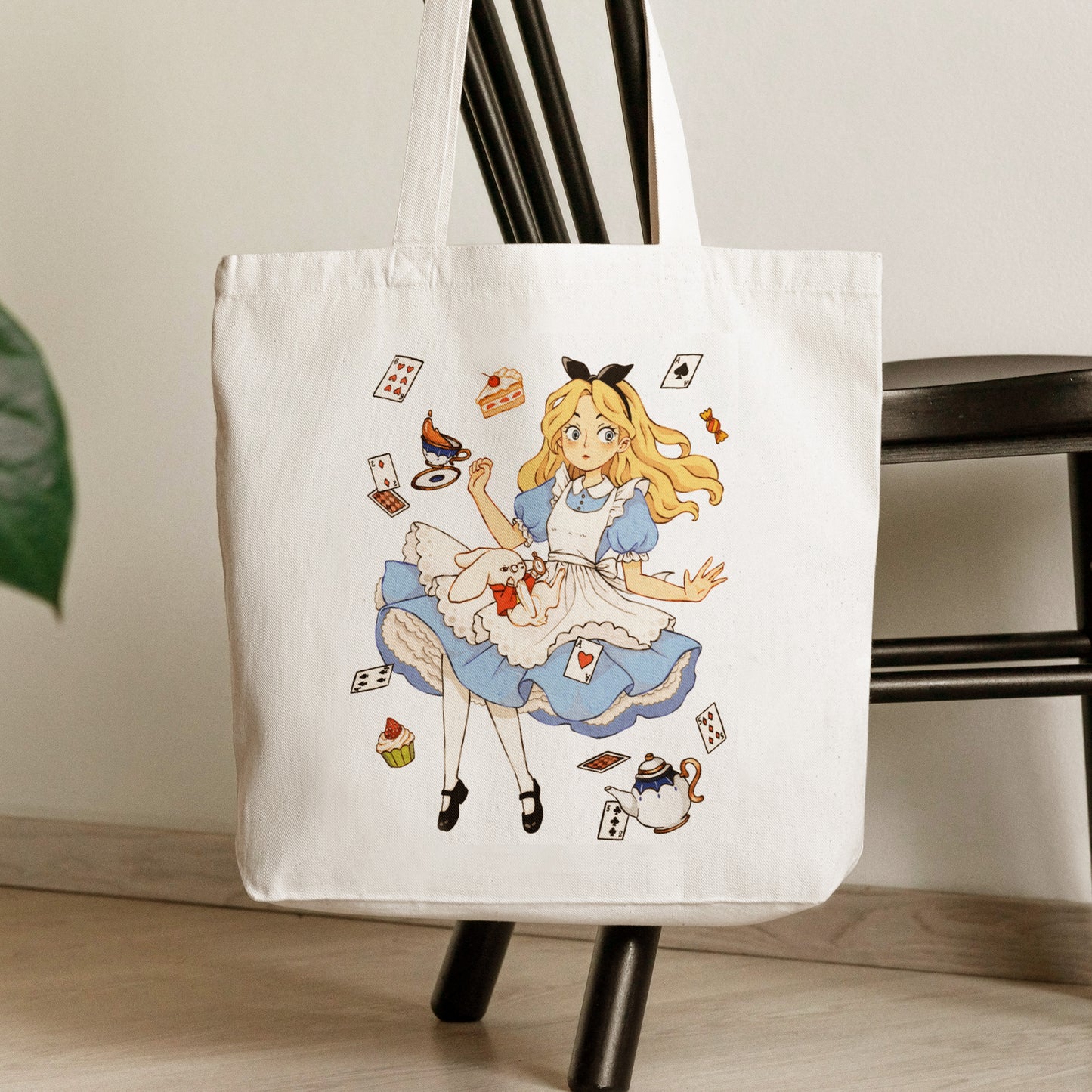 Alice in Wonderland Tote Bag