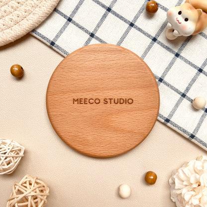 Tulip Shiba Wooden Coaster