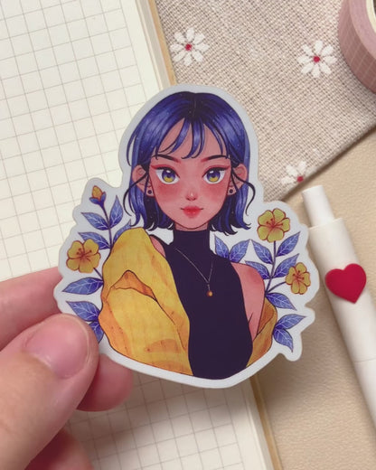 Neptune Dreams Matte Holographic Sticker